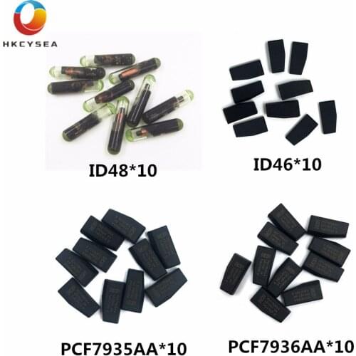 HKCYSEA Ceramic ID46 PCF7936AA PCF7935AA OEM ID48 Glass Transponder Car Key Blank Chip