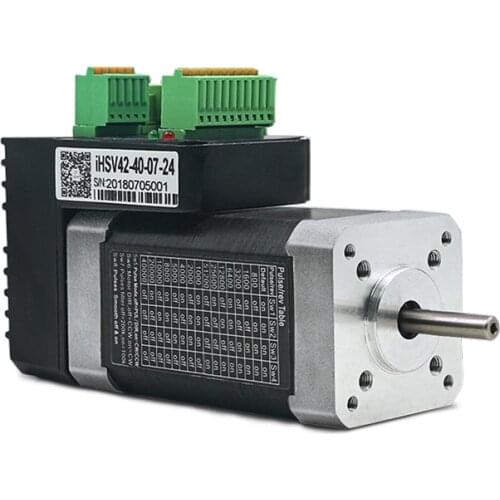 78W 4000rpm NEMA17 0.185Nm Integrated Servo Motor 24VDC JMC iHSV42-40-07-24