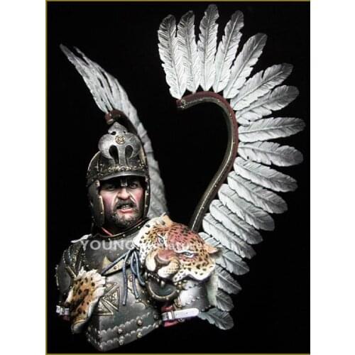 1/10 Resin Bust Figure of World War II Polish Wing Cavalry Model Game Soldier Gk White Model Figure X04