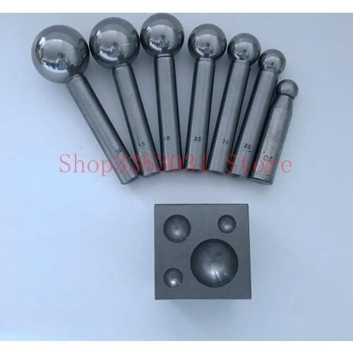 Square dapping block dapping punch set for jewelry tools