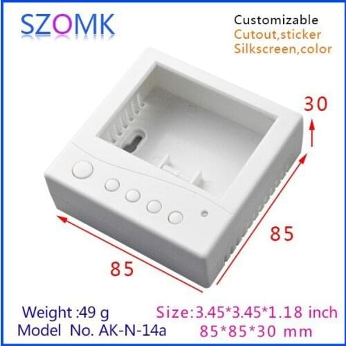 Small electrical junction housing enclosure boxes (1 pcs) 85*85*30mm plastic box for electronic project, szomk plastic enclosure