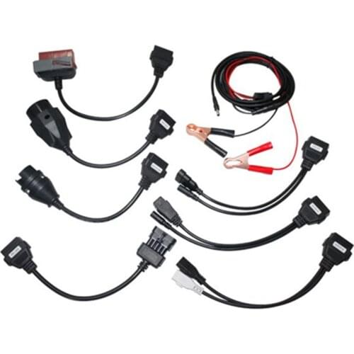 Full Set 8 Truck Cables Car Cables Diagnostic Tool Interface OBD2 Scanner Cable for TCS CDP Pro Plus MultidiagOBD II Cables