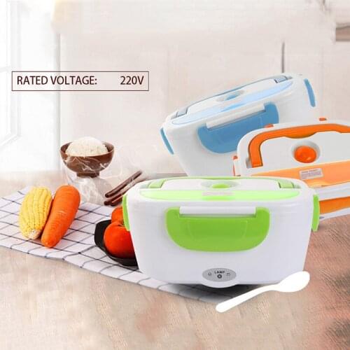 Portable Electric Lunch Box Car Truck Home EU Plug110V/220V Office School Bento Rice Cooker Food Container Heating Bento Box Set