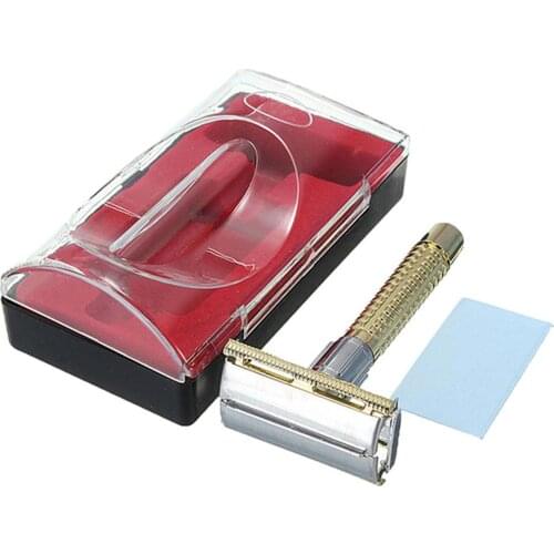 Simple Manual Razor Safety Classic Stainless Steel Men Safety Double Edge Blade Shaving Hair Razor Adjustable Shaver Blades HOT