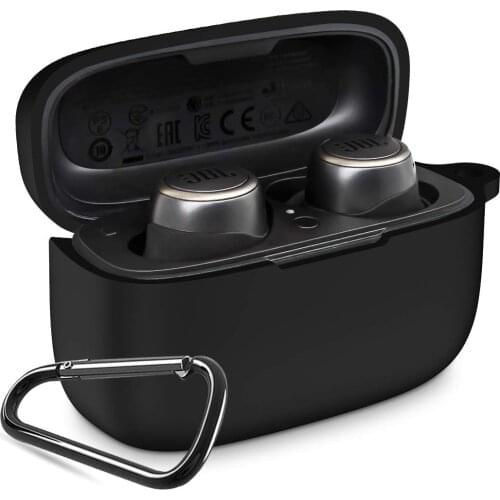 Anti-Lost Shockproof Easy Carrying Protective Silicone Skin Case Cover for JBL Live 300 True Wireless Earbuds Charging Case