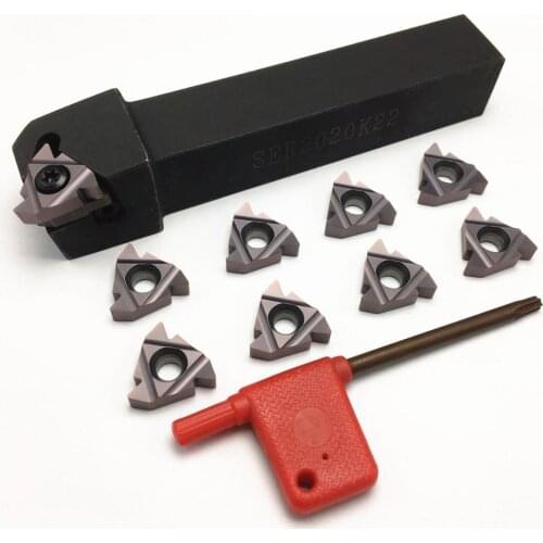 Cutting tool SER2020K22 thread tool SER 2020K22 external thread turning tool MMT 22ER AG60 carbide blade CNC tool set