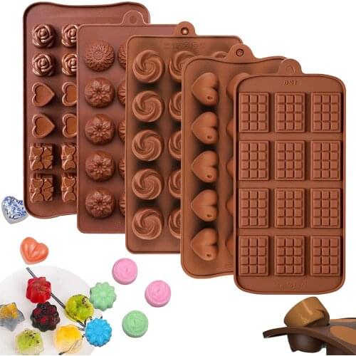 Silicone Mold Chocolate Cake Mold DIY Fruit Ice Jelly Candy Baking Tool Easy to demold Cake decoration baking Kitchen Accessorie