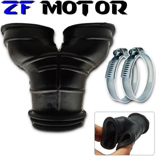 Motorcycle Carburetor Air Box Rubber Tube Manifold Air filter Interface for Rebel CA250 CMX250 DD250 LF250-L Keeway
