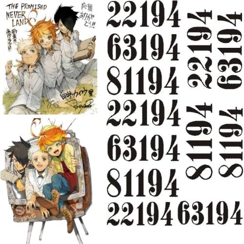 Neck Tattoo The Promised Neverland Yakusoku Emma Norman Temporary Cosplay Costume Prop Accessory Gift