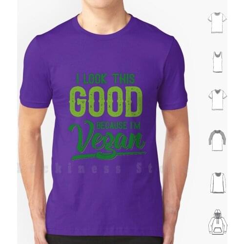 Look Good T Shirt Print 100% Cotton New Cool Tee Vegan Plants Nature Meatless Fruit