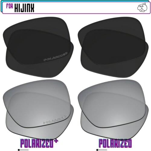 EZReplace Polarized Replacement Lenses for - Oakley Hijinx Sunglasses - BlkSirP Plus-BlkSirP