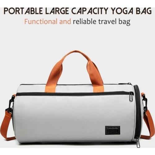 Womens Dry And Wet Separation Fitness Bag Large Capacity Travel Luggage Bag Portable Leisure Tote Shoulder Crossbody Bag Female