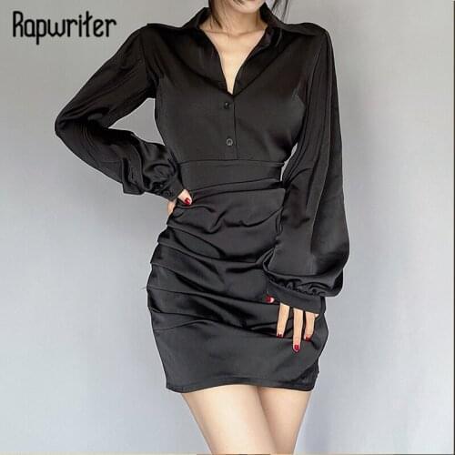 Rapwriter Black Skiny Dress y2k Button Patched Pencil Dress 90s Women Patry Short Dress Casual Streetwear Sexy Night Club Dress
