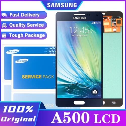 100% Original 5.0'' LCD Display for SAMSUNG Galaxy A5 A500 A500F Touch Screen Digitizer Assembly Repair Parts