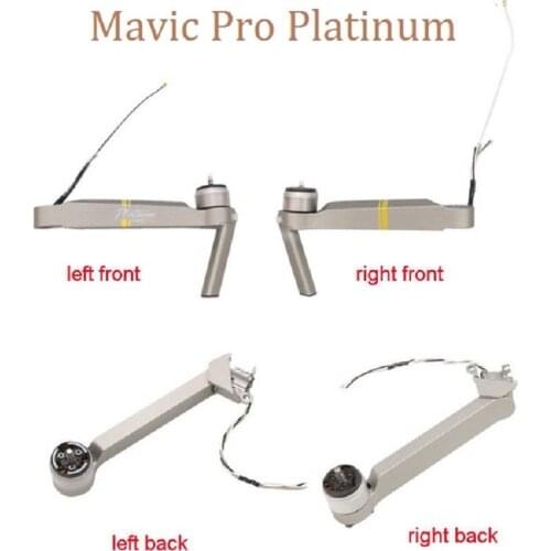 100% Original DJI Mavic Pro Platinum Front Left/ Front Right/Left Rear/Right Rear Motor Arm For Mavic Pro Platinum Repair Parts