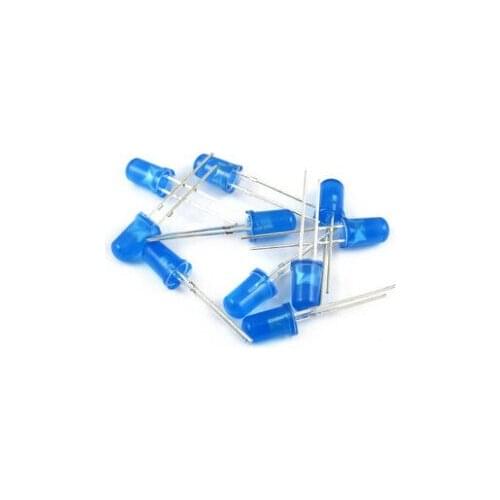 1000PCS/Lot 5MM Blue LED Diode Round Diffused Blue Color Light Lamp F5 DIP Highlight New Wholesale Electronic