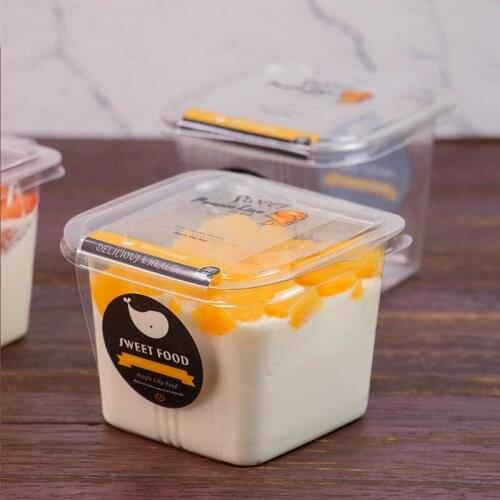 1600pcs/lot Disposable Fruit Box Cake Box DIY Mango Mousse Cake Packing Box Take-out Food Container Baking Accessories