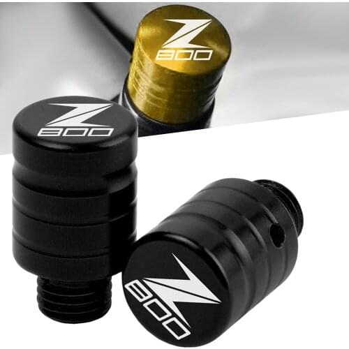 2pcs M10*1.25 Rear View Side Mirrors Hole Plug Screws Caps Cover Bolts For Kawasaki Z-800 z 800 2013 2014-2021 with Z800 LOGO