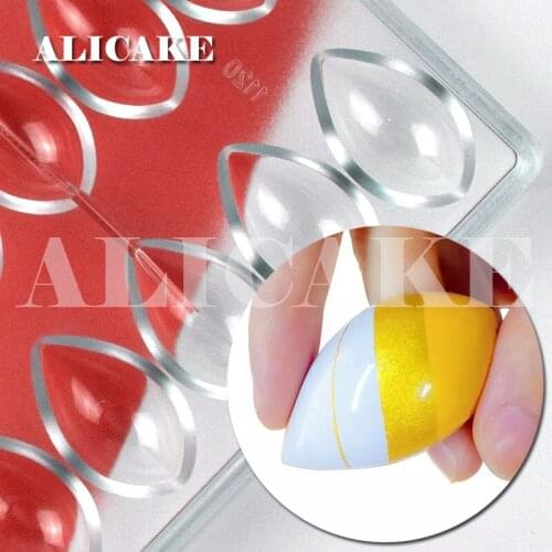 3D Polycarbonate Chocolate Mould Thick Food Grade 16 Cavity Petal Drop for Baking Pastry Tools Candy Chocolate Tray Form Molds