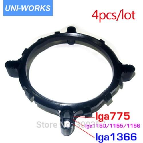 4pcs free shipping with tracking Desktop CPU Cooler Fan heatsink Bracket Holder Base For lga775 1150 1156 1155 1366socket-4br148