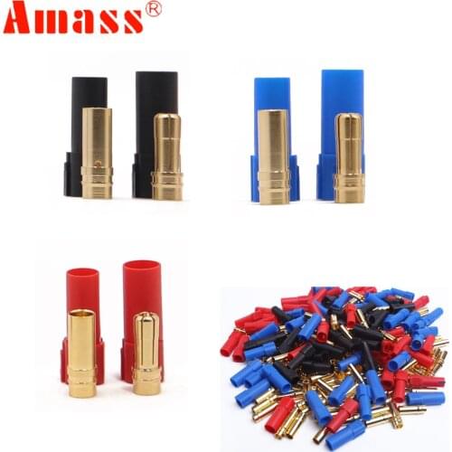 9 Pair AMASS XT150 Connector Adapter Male Female Plug 6mm Gold Banana Bullet Plug