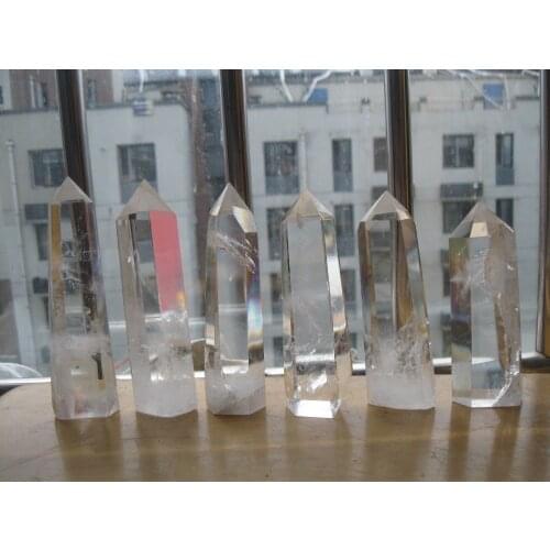 908g(2.lb) NATURAL Clear quartz crystal point healing