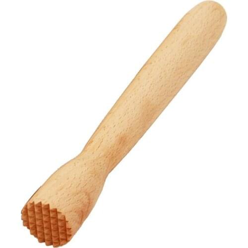 Beechwood Drink Muddler Wooden Masher Crusher Cocktail Damper Bar Tool Ice Hammer Bartender Barware