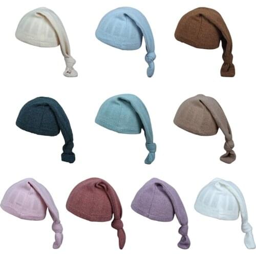 Newborn Photography Posing Props Infants Beanies Cap Photo Shooting Accessories Knitted Cotton Hat Baby