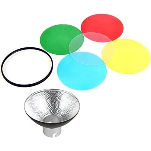 Godox AD-M Standard Reflector Beauty Dish with 5 Color Filters Soft Diffuser for Godox AD200 AD180 AD360 AD360II Camera Flashes