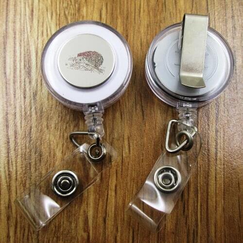 Hedgehog ID Badge Reel gift for him/her friend family retractable recoil id badge holder work fun