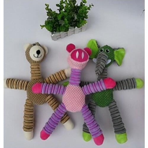 Pet Dog Toy Plush Dog Toys Resistance To Bite Squeaky Sound Pet Toy For Cleaning Teeth Puppy Dogs Chew Supplies