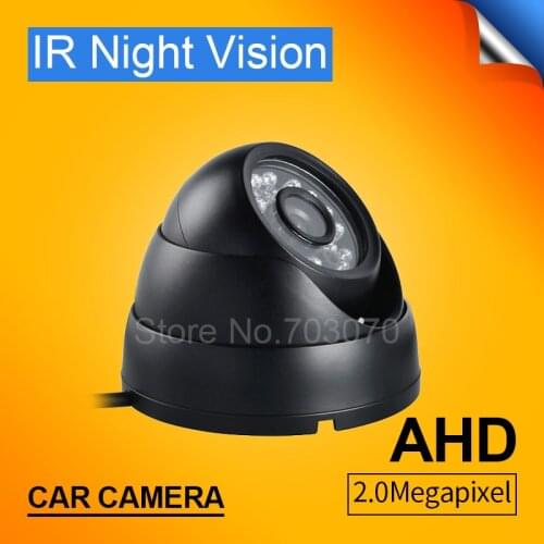 High Definition 2.0MP Metal Indoor Camera Waterproof IR Night Vision LED Dom CCTV AHD Camera For Bus Truck