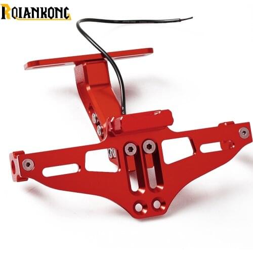 For Ducati Hypermotard 1100 796 821 939 EVO S SP STRADA Motorcycle Adjustable Angle License Number Plate Frame Holder Bracket
