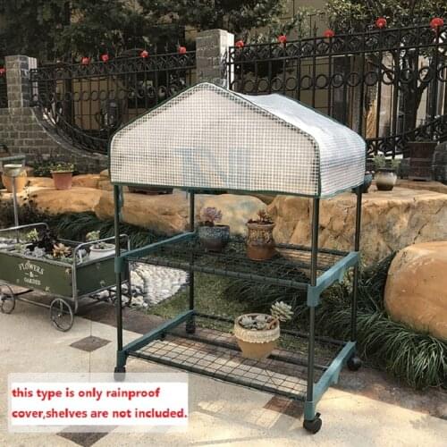 Foreign Trade Flower Shelf Rainproof Cover Outdoor Awning Greenhouse Three-layer Shading Net Garden Thermal Insulation Room