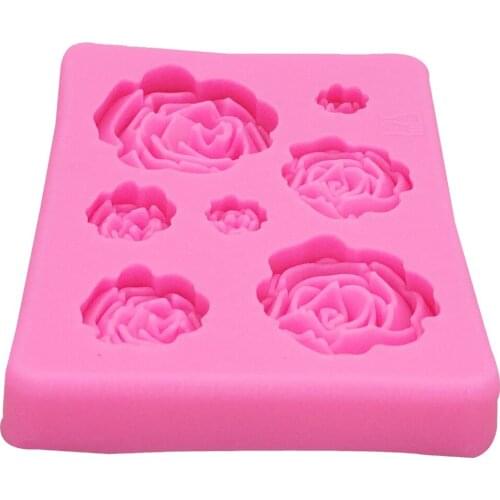 2020 New Rose Flowers silicone mold Cake Chocolate Mold wedding Cake Decorating Tools Fondant Sugarcraft Cake Mold cake tools