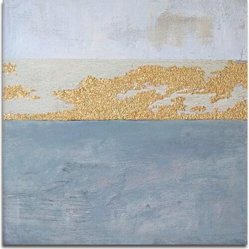 New 100% Hand-painted Abstract Simple Design Oil Painting Light Colors Modern Bedroom Wall Decorative Canvas Picture Artwork