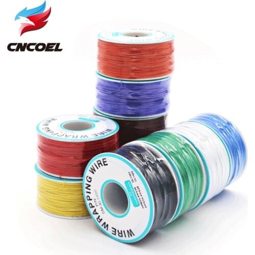 250M Wrapping Wrap single conductor 30AWG 0.25mm tin-plated Copper Wire PCB flying jumper wire Flexible insulation Test Cable