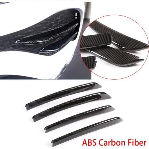 Carbon Fiber ABS Front Fog Light Lamp Trim For Mercedes Benz GLC X253 Class 2020