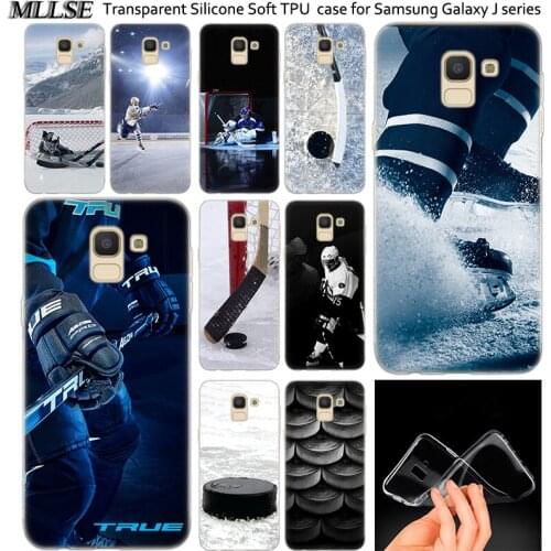 Hot I Love ICE Hockey Silicone Case For Samsung Galaxy J2Pro J4 J6 J8 2018 J3 J5 J7 2016 2017EU Prime CORE Plus Fashion Cover