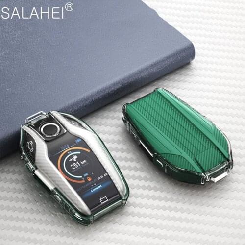TPU Carbon Fiber Car Key Cover For BMW 5 7 series G11 G12 G30 G31 G32 i8 I12 I15 G01 X3 G02 X4 G05 X5 G07 X7 Car Key Accessories