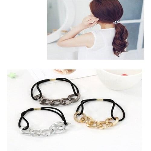 Vintage Metal Beads Braided Headband Rhinestone Elastic Hair Band For Women & Girls Hair Accessories
