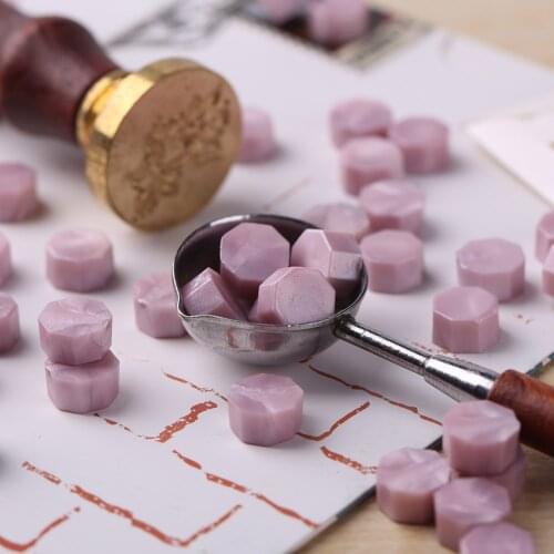 100pcs Octagon Sealing Wax Beads Retro Wax Seal Stamps Beaded Waxes for Wedding Vintage Craft Decoration Card Making Tools