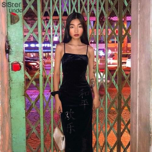 Sisterlinda Letters Print Bodycon Mini Dresses Women Fashion Spaghetti Strap Dress Female 2020 Autumn Club Party Vestidos Mujer