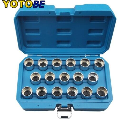 17pc Wheel Lug Nuts Special Tire Anti-theft Screw Removal Tool For Land Rover Range Rover