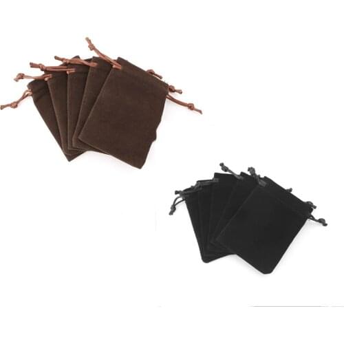 5Pcs RPG Dice Bag Velvet Drawstring Bags Tarot Card Jewelry Bag 10*12cm High-grade Flannel Bag Gift Bag Drop Ship