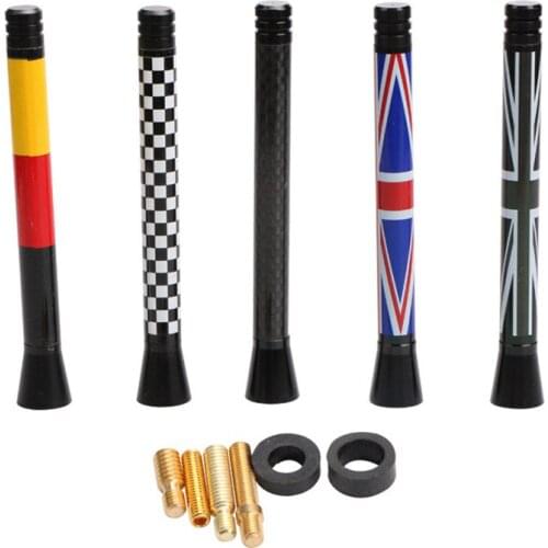 Car Decoration National flag Carbon Fiber Antenna Antennas Roof Signal antenna Modified Universal