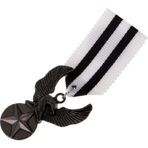 Military Uniform Medal Badge Brooch Pin Ribbon Star Vintage USA Navy Pin