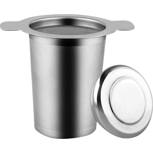 Tea Infuser Stainless Steel with Extra Fine Mesh Tea Strainer Perfect for Loose Tea Leaves, Herbal and Cold Brew Tea