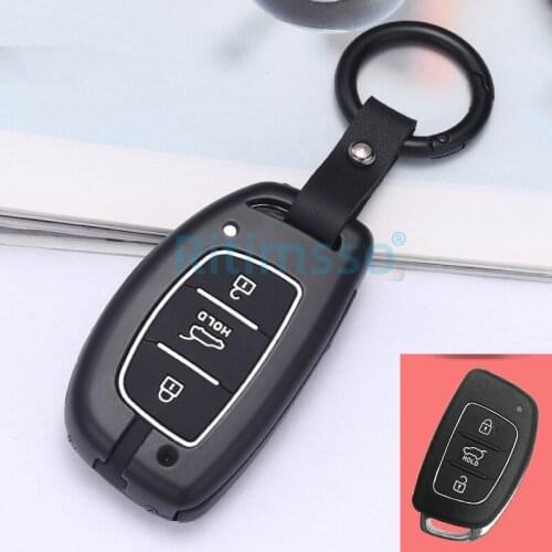 2020 Alloy Car Key Case for Hyundai Elantra Tucson I40 I20 I10 IX35 IX45 Creta Santa Fe Solaris Accent Cover Remote Fob
