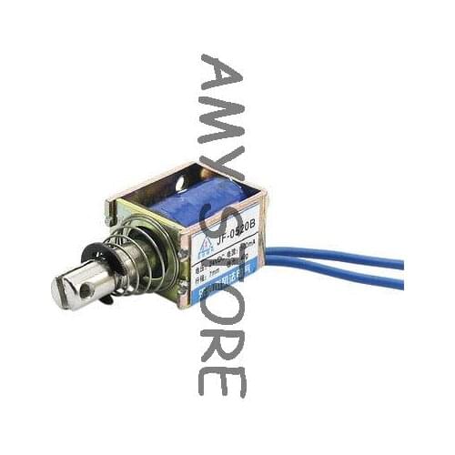 DC24V 40g Force 7mm Stroke Pull Push Open Frame Solenoid Electromagnet